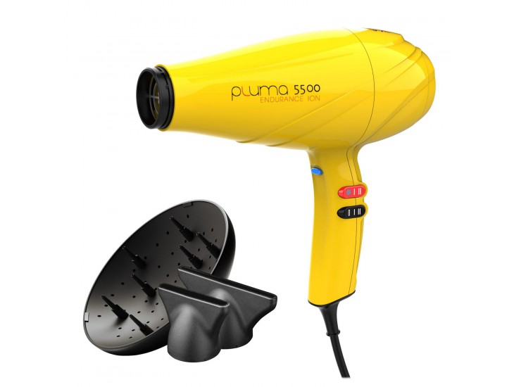 Профессиональный фен Ga.Ma Pluma 5500 Endurance Ion Yellow (SH1611)