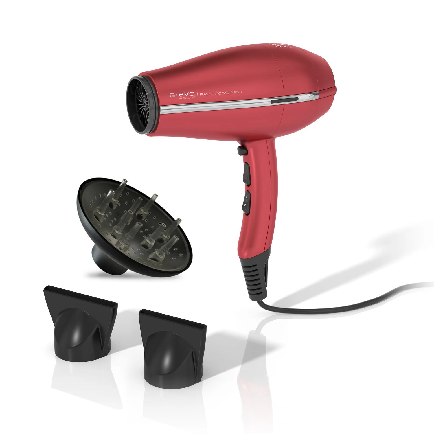 Фен G-Evo 4500 Red Titanium Ion Фен G-Evo 4500 Red Titanium Ion
