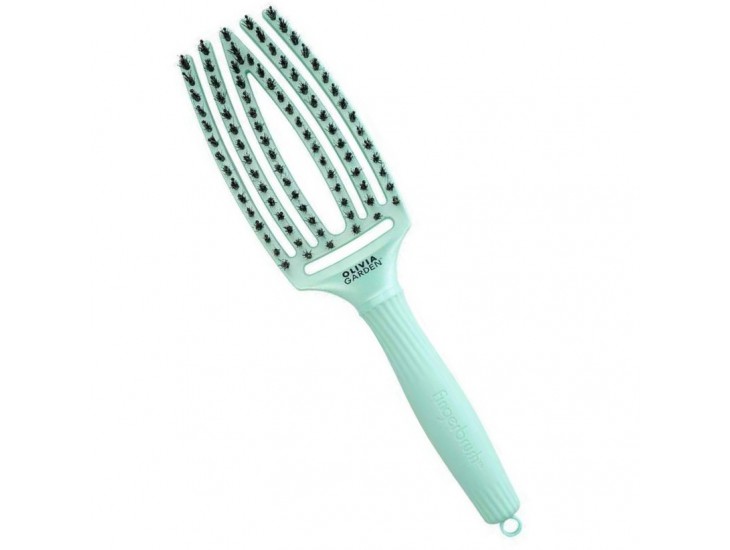 Щетка для волос Olivia Garden Fingerbrush Boar&Nylon Arctic Teal (ID1862)