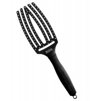 Olivia Garden Fingerbrush Care Iconic Nylon Bristles Black M